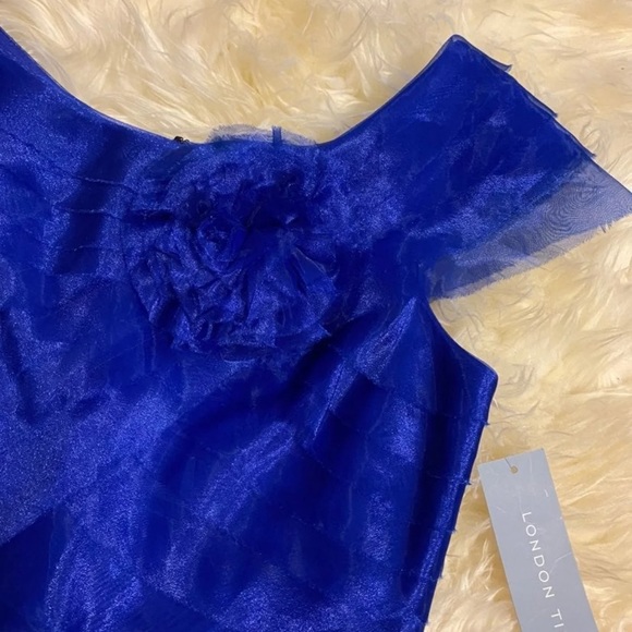 London Times Saphire blue Dress size 2 - Picture 2 of 5